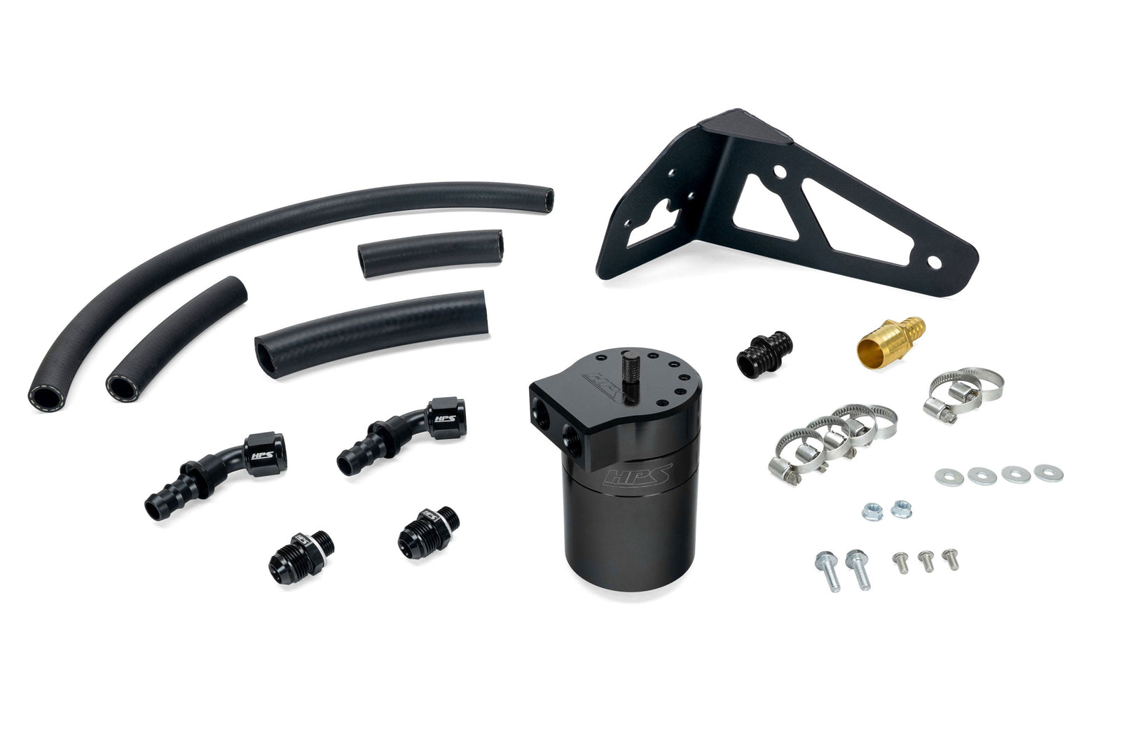 HPS 5FL OZ Oil Catch Can w/Mount Bracket For 21-22 Polaris RZR Turbo S & Turbo S4 / 16-20 RZR XP & XP 4