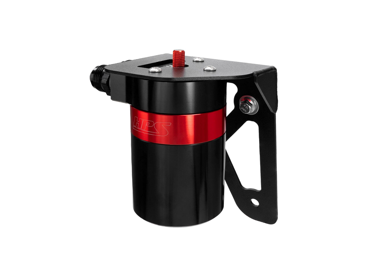 HPS-860-023 HPS Red 147ML Oil Catch Can w/Bracket For 21-22 Polaris RZR Turbo / 16-20 RZR XP