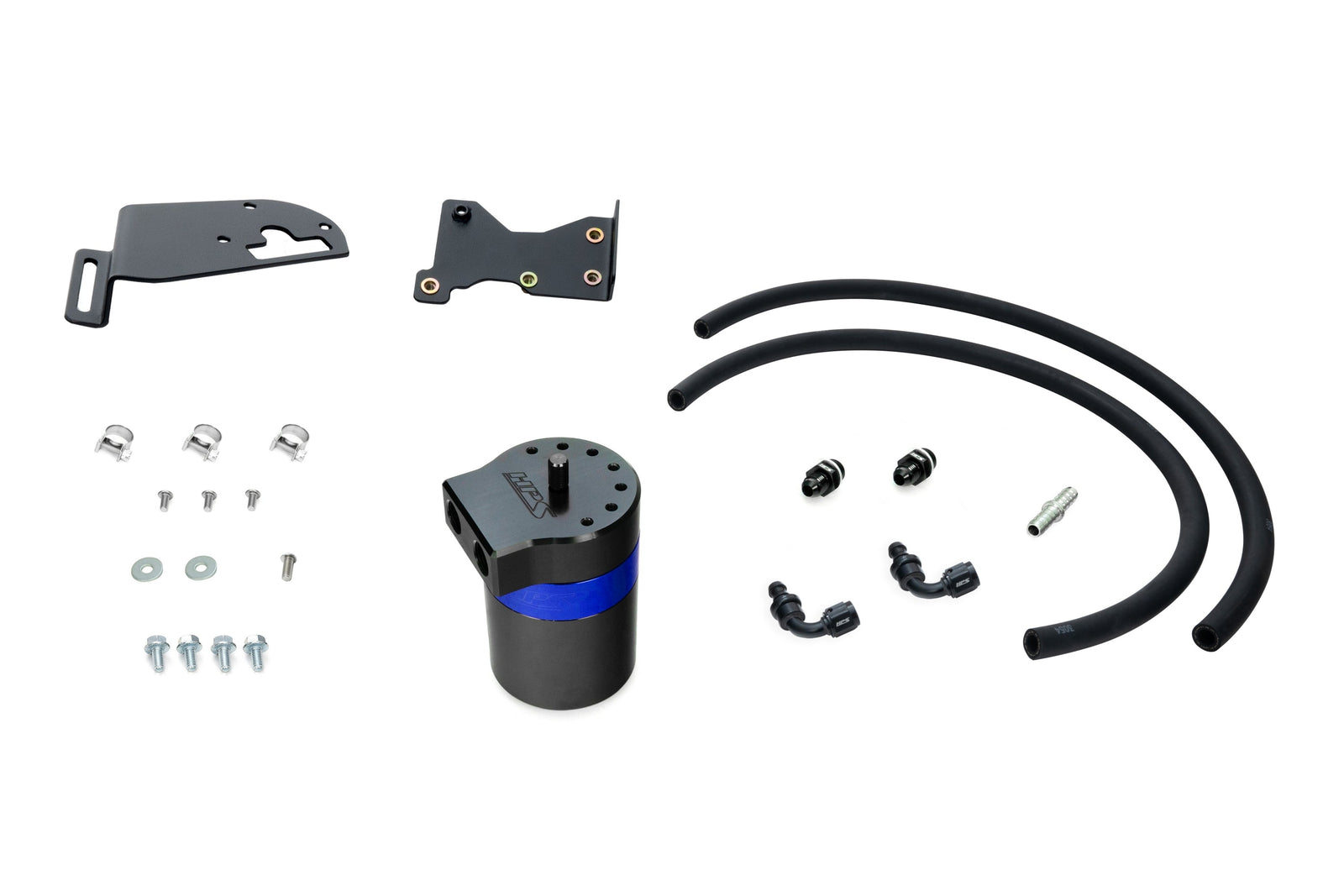 HPS-860-025BL HPS Black/Blue Oil Catch Can+Mount Bracket For 06-15 IS250 IS350 2.5L 3.5L V6