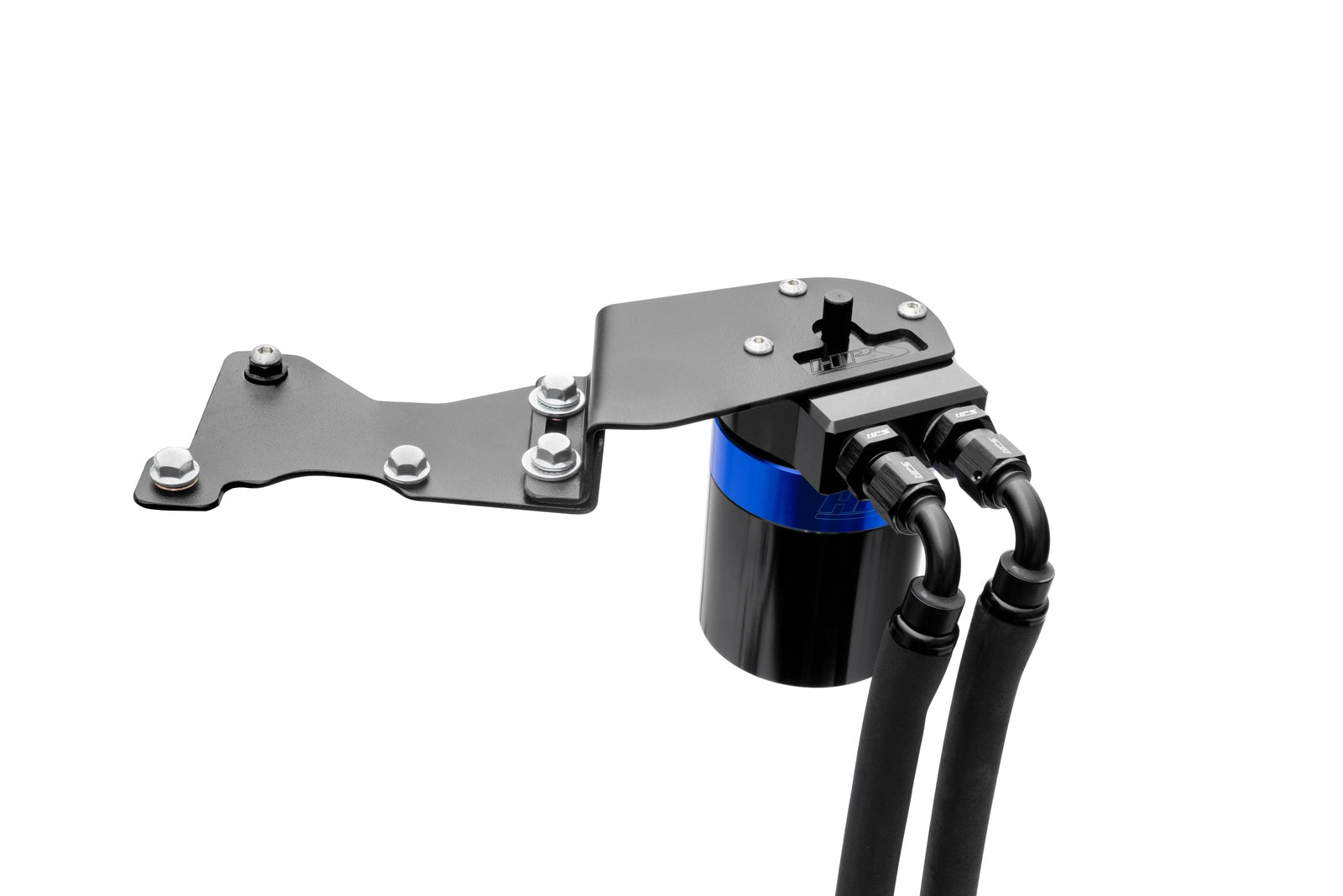 HPS-860-025BL HPS Black/Blue Oil Catch Can+Mount Bracket For 06-15 IS250 IS350 2.5L 3.5L V6