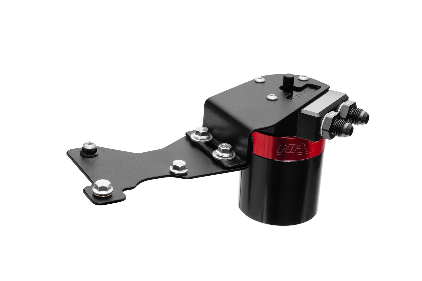 HPS-860-025 HPS Black/Red Oil Catch Can+Mount Bracket For 06-15 IS250 IS350 2.5L 3.5L V6