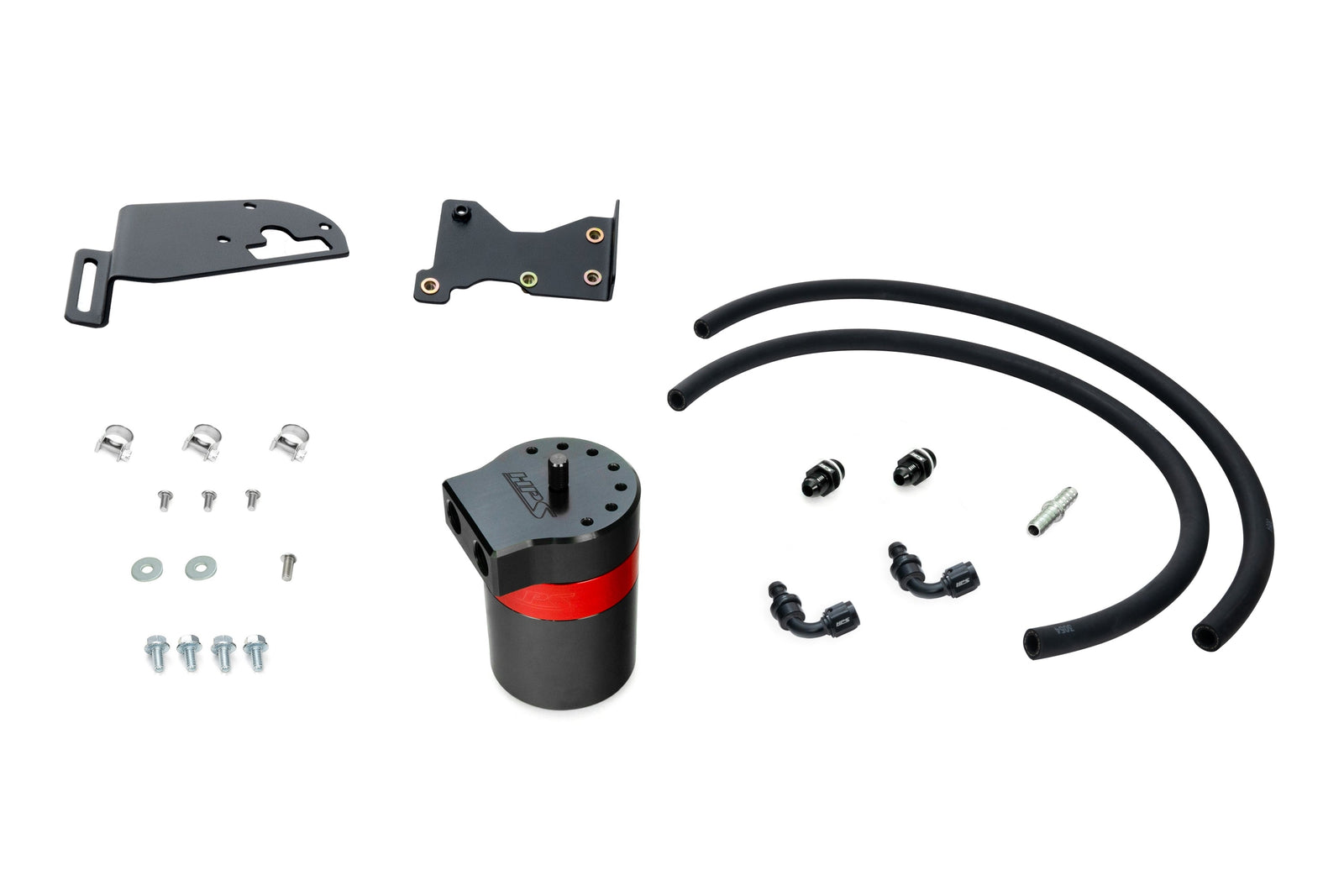 HPS-860-025 HPS Black/Red Oil Catch Can+Mount Bracket For 06-15 IS250 IS350 2.5L 3.5L V6