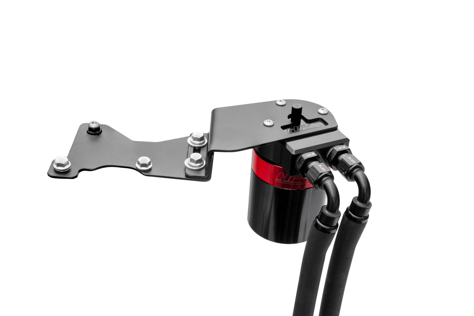 HPS-860-025 HPS Black/Red Oil Catch Can+Mount Bracket For 06-15 IS250 IS350 2.5L 3.5L V6