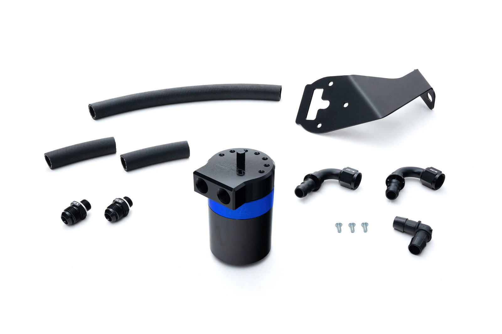 HPS-860-026BL HPS Black/Blue Catch Can+Mount Bracket For GEN2 22+ Subaru BRZ/Toyota GR86 FA24D