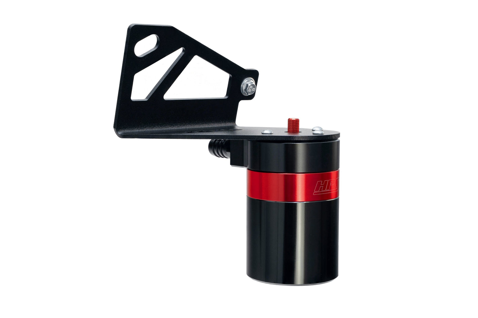 HPS-860-028 HPS Red 147ML Oil Catch Can Mount Bracket For 15-20 Ford F-150 2.7L 3.5L V6 P552