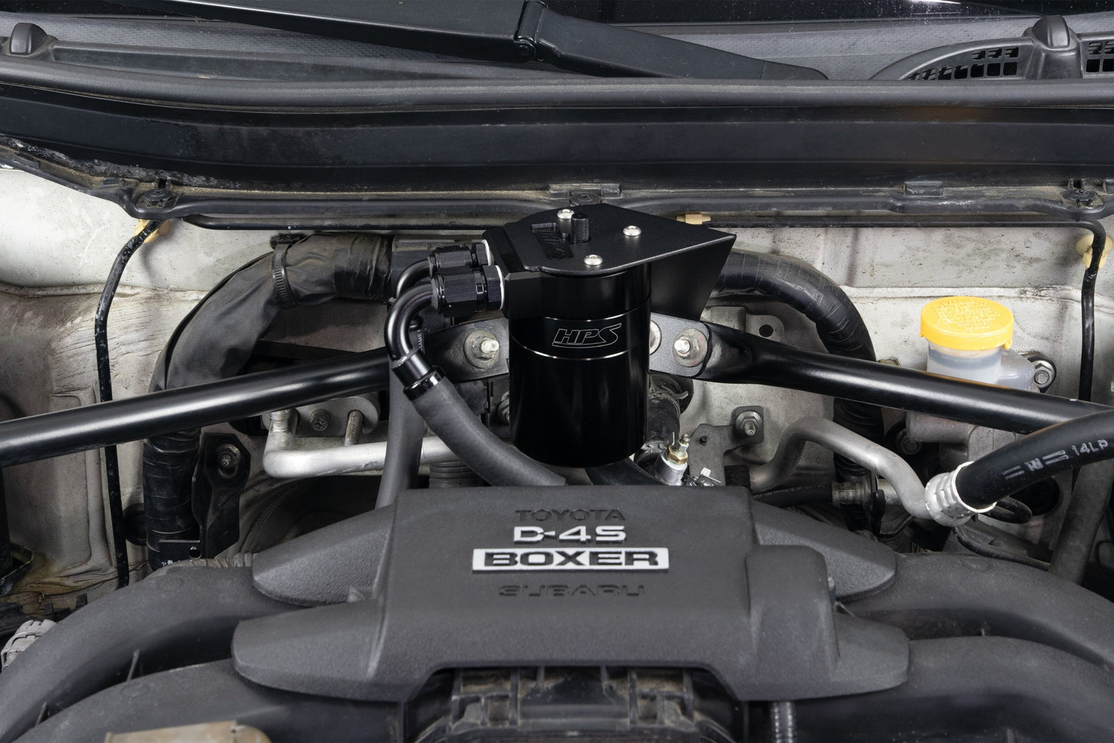 HPS-860-030WB HPS Black Catch Can+Mount Bracket For GEN1 13-20 FR-S/BRZ ZC6/Toyota 86 ZN6