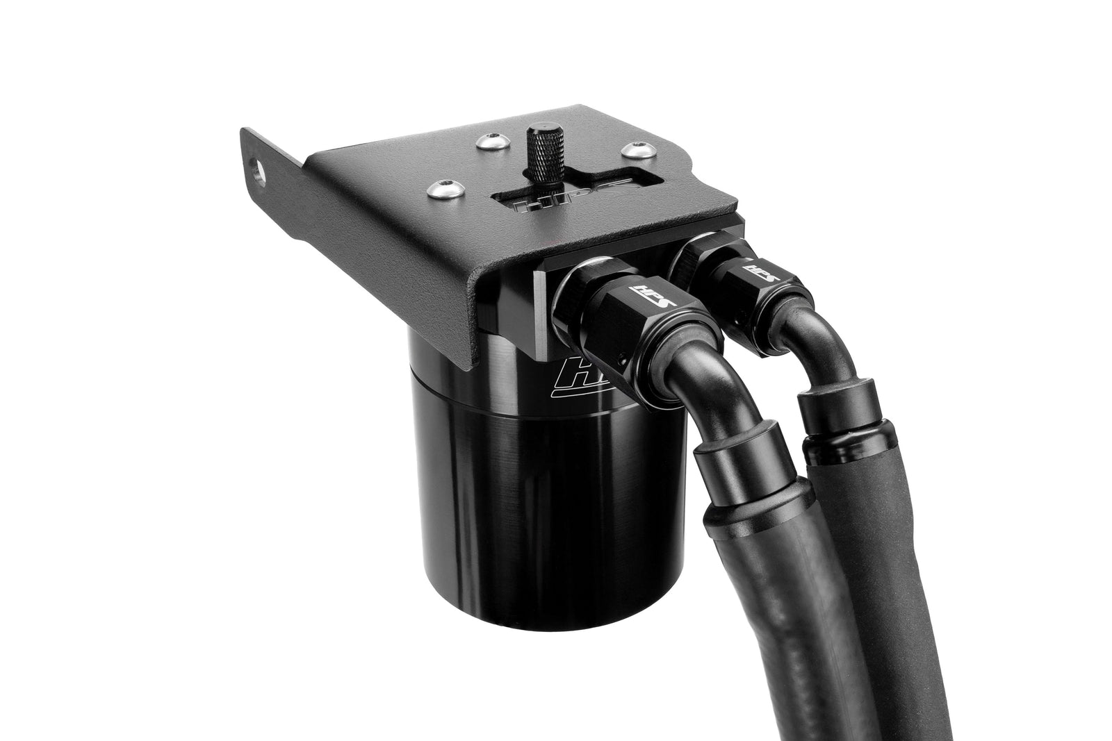 HPS-860-033WB HPS Black Oil Catch Can Mount Bracket For 08-22 Sequoia 07-21 Tundra 4.6L 5.7L