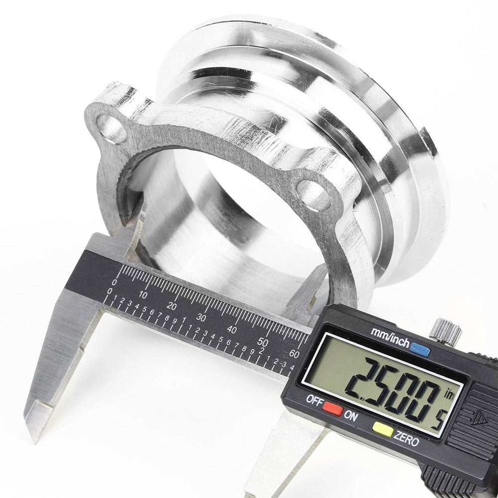 2.5" 4-Bolt Flange to 3.00" V-Band Pipe GT35/GT30 Turbo Exhaust Flange Adapter BFC-ADAPT-VB4B25