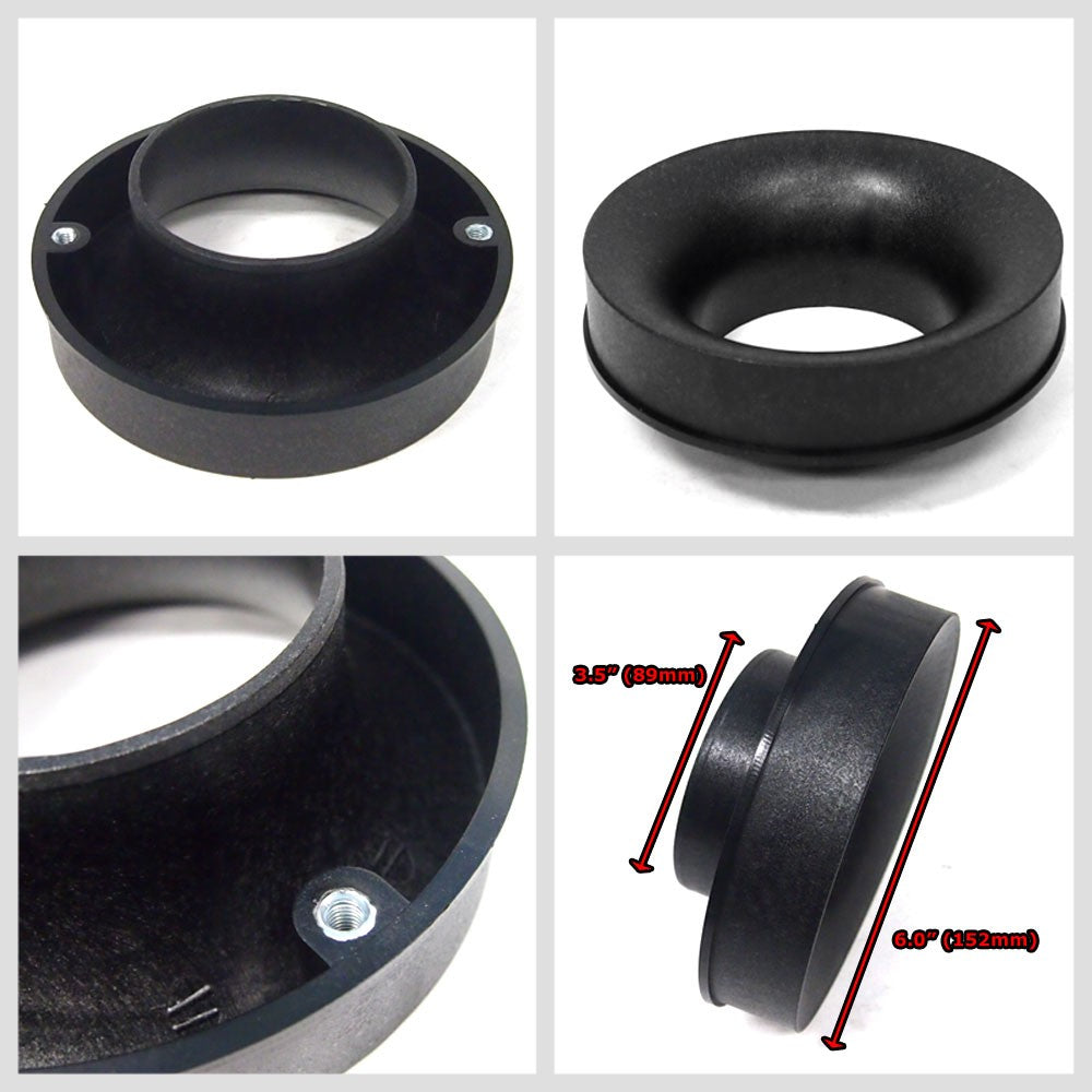 HPS 6" Universal Round Intake Air Filter 9" Length HPS-4304 + Velocity Stack