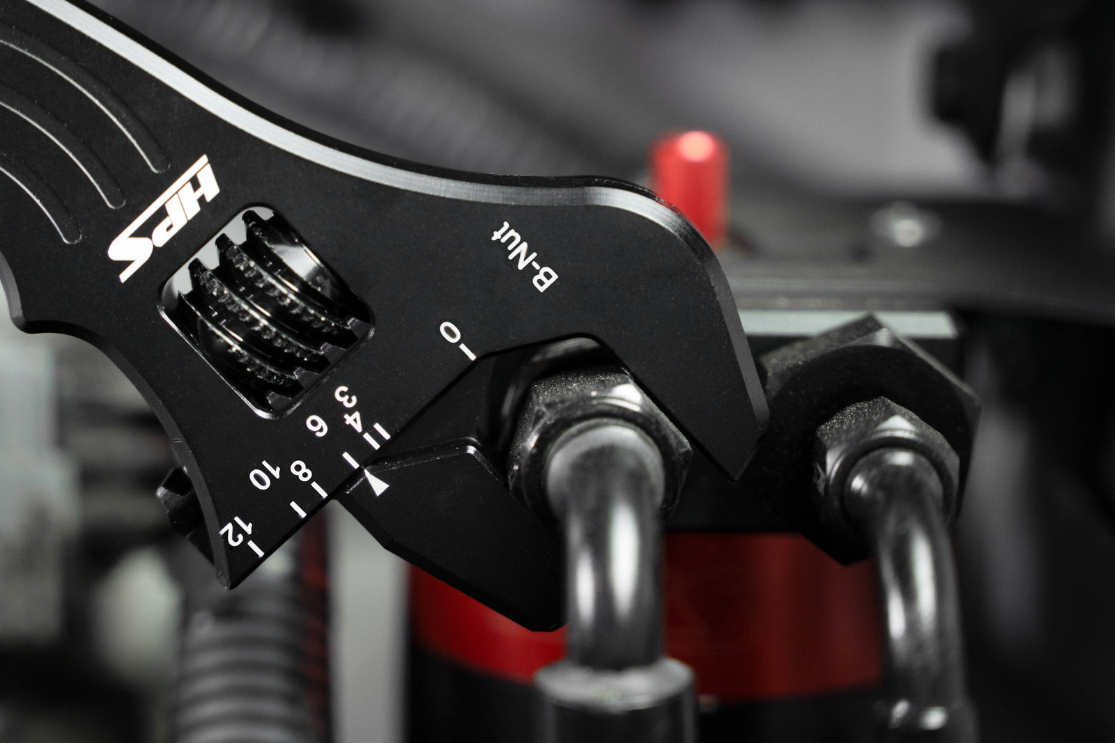 ANW500 HPS Black Aluminum Adjustable AN Hose Fitting Wrench Spanner (Up to -12AN)