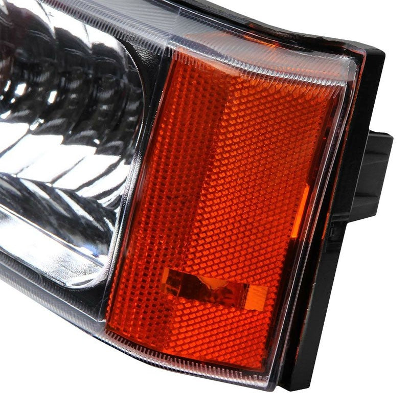 Turn Signal Bumper Light Chrome/Clear Lens/Amber For 03-07 Silverado/Avalanche