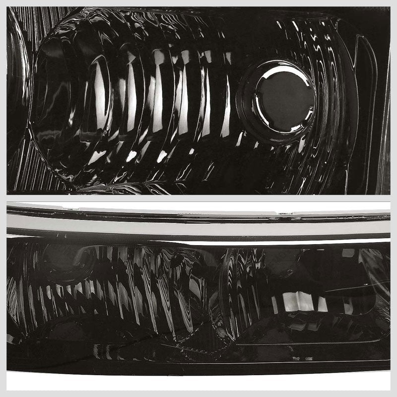 Turn Signal Bumper Light Chrome/Smoke Lens/Clear For 03-07 Silverado/Avalanche