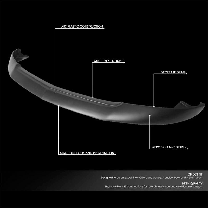 IKC Style Front Bumper Lip Chin Wing Splitter Body Kit For 05-09 Ford Mustang GT