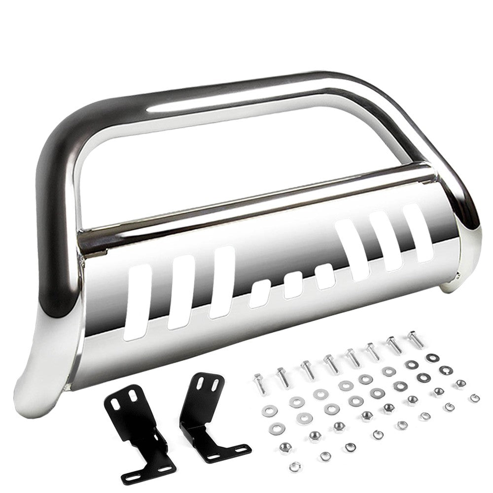 Chrome Bull Bar Bumper Grille Guard Skid Plate For 11-18 Ram 2500/3500 Truck