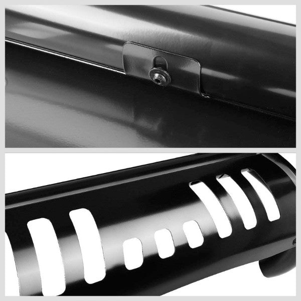 Black Bull Bar Bumper Grille Guard Skid Plate For 16-17 Toyota Tacoma Truck