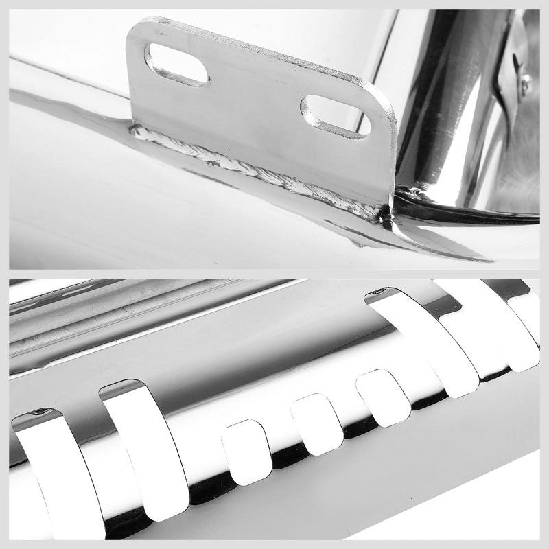 Chrome Bull Bar Bumper Grille Guard Skid Plate For 18+ Jeep Wrangler JL