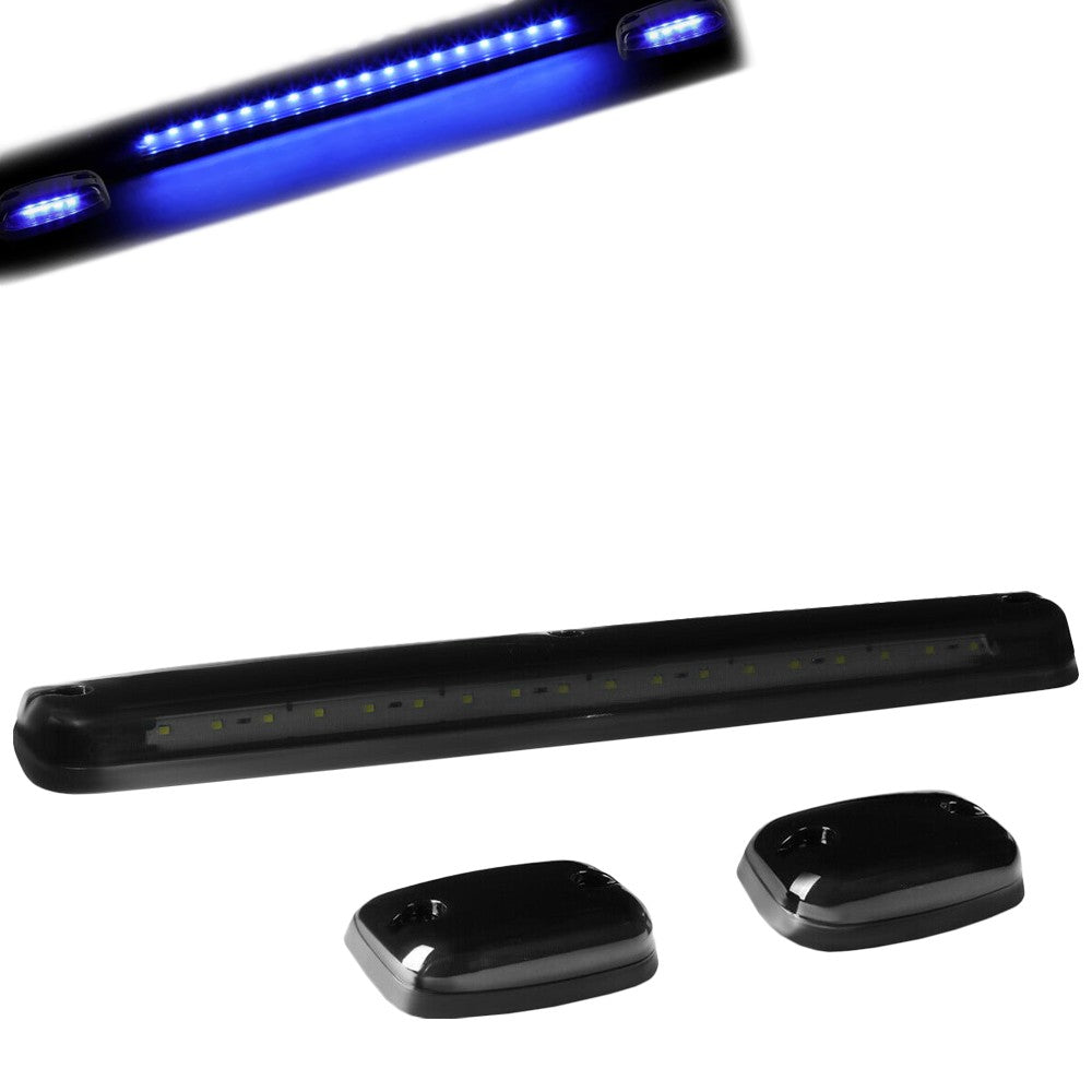 Smoked House&Len/Blue LED Roof Top Light Cab Lamp For 07-13 Silverado/Sierra