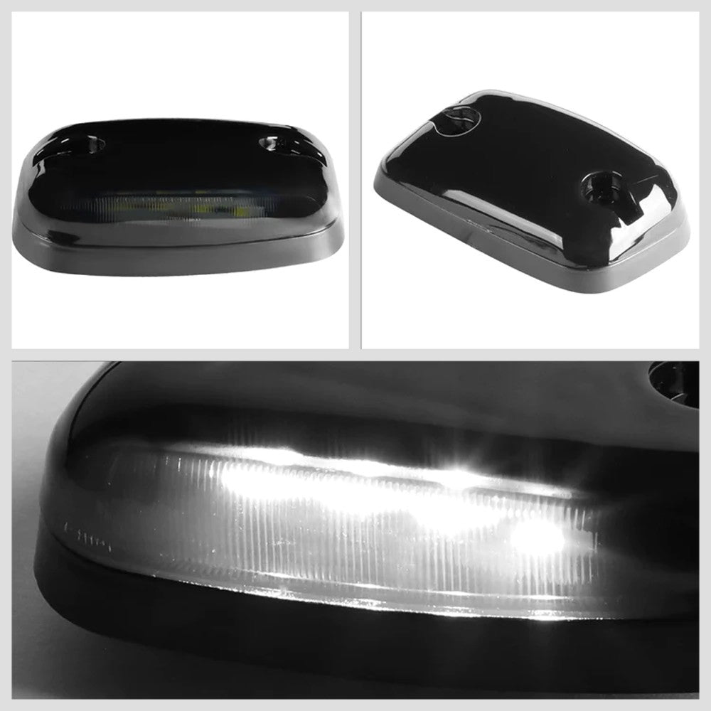 Smoked House&Len/White LED Roof Top Light Cab Lamp For 07-13 Silverado/Sierra