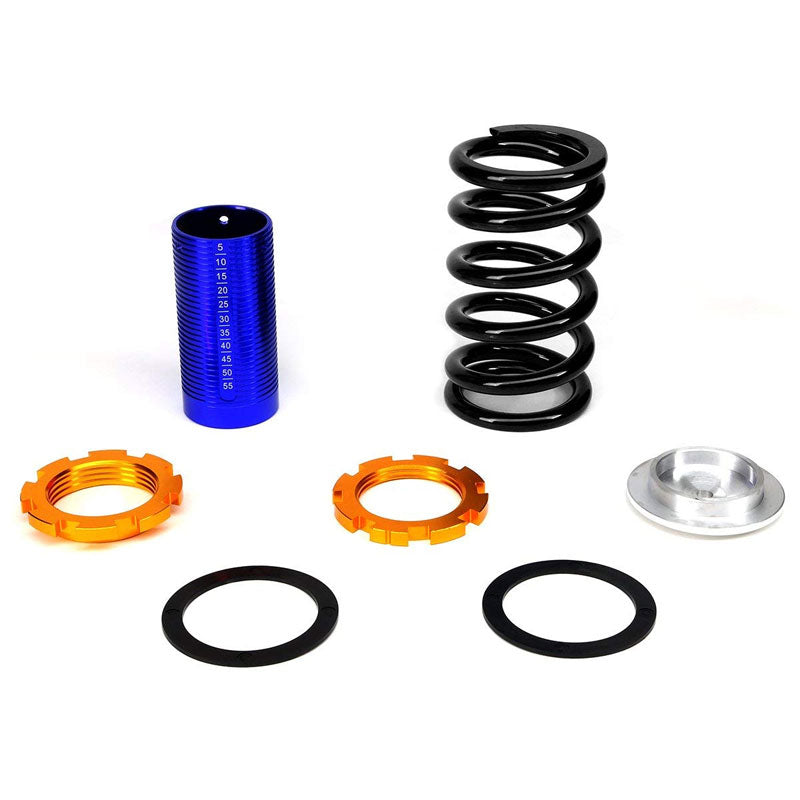 Black/Black Scaled 1"-4" Adjust Lowering Coilover Spring TY22 90-01 Integra