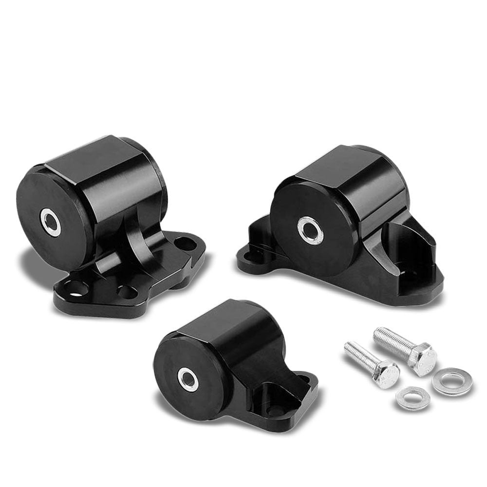 T-6061 Aluminum Black Front Engine Mount For 92-95 Civic/94-01 Integra