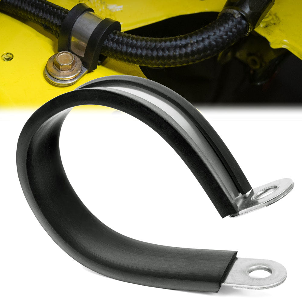 EPCC-041x10 10X HPS 41mm ID Stainless Steel / EPDM Cushion Loop Clamp for Tube Wire Hose