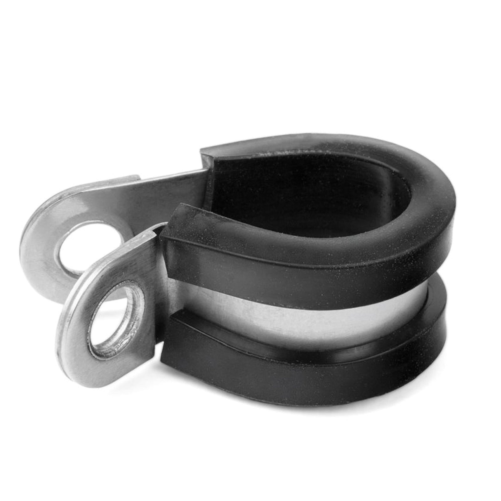 EPCC-005 1X HPS 5mm ID Stainless Steel / EPDM Cushion Loop Clamp for Tube Wire Hose