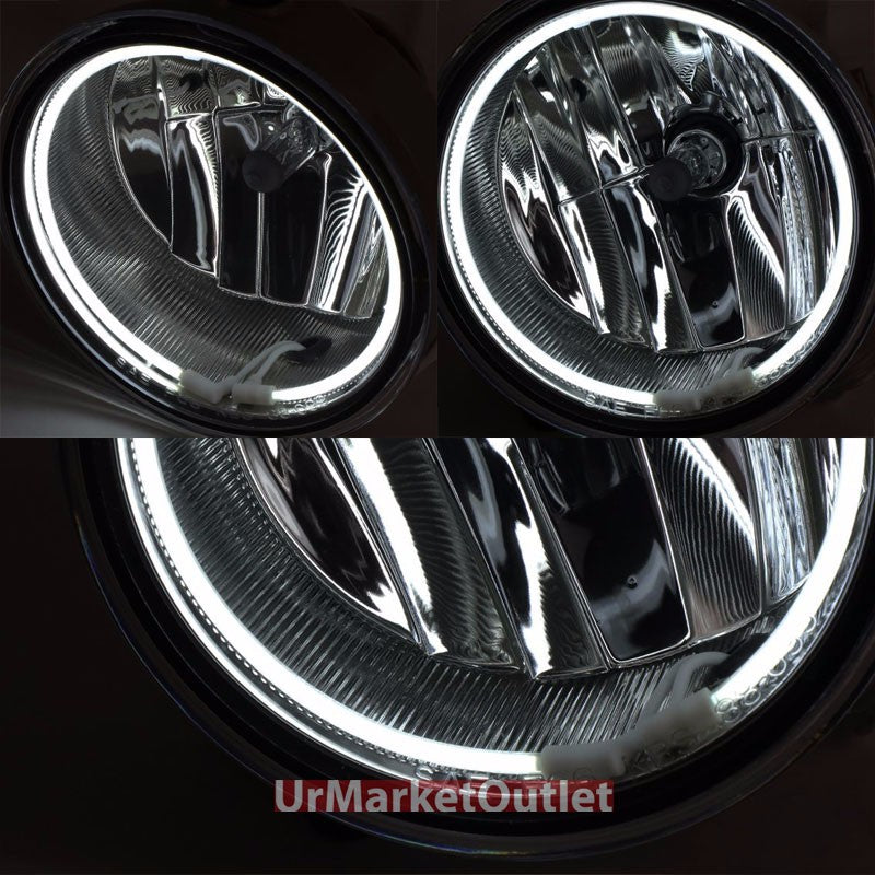 Smoke Lens Bumper CCFL Halo Ring Fog Light Lamp+Bulb For 06-10 F150/Mark LT