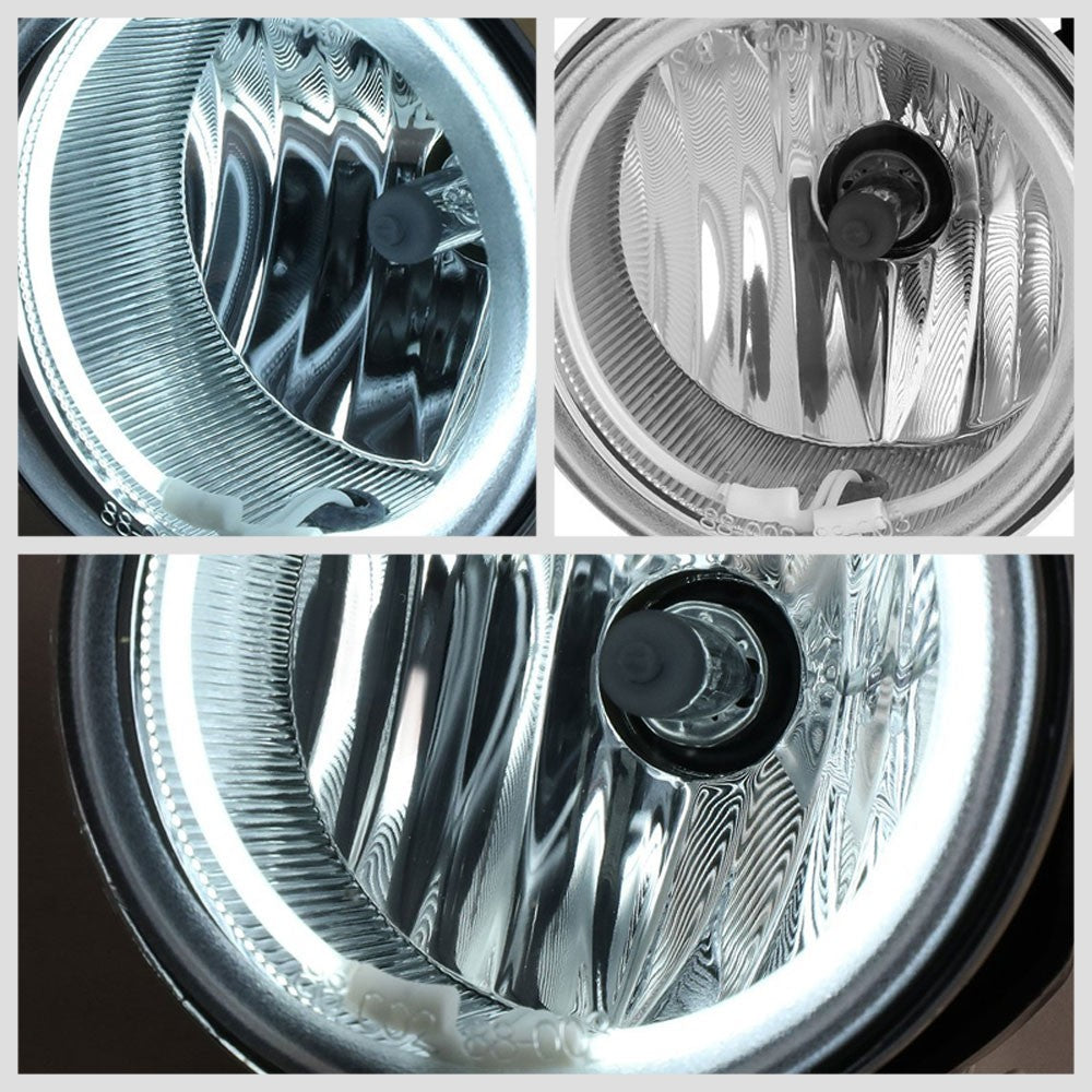 Clear Len Bumper CCFL Ring Fog Light Lamp+Bulb+Switch For 07-09 Compass/Patriot