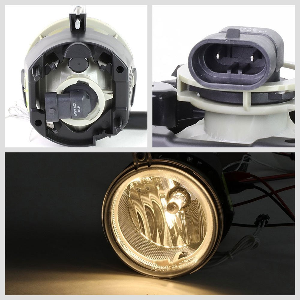Clear Len Bumper CCFL Ring Fog Light Lamp+Bulb+Switch For 07-09 Compass/Patriot