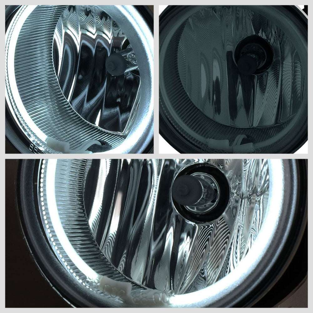 Smoke Len Bumper CCFL Ring Fog Light Lamp+Bulb+Switch For 07-09 Compass/Patriot