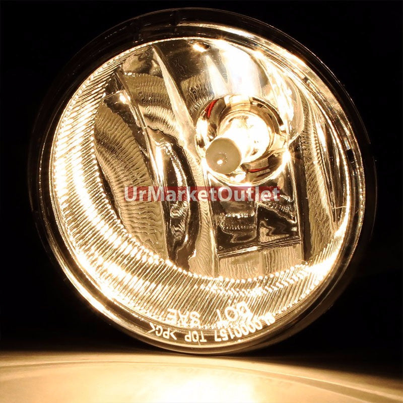 Yellow Amber Lens Front Bumper Fog Light Lamp+Bulb For Jeep 07-17 Wrangler JK