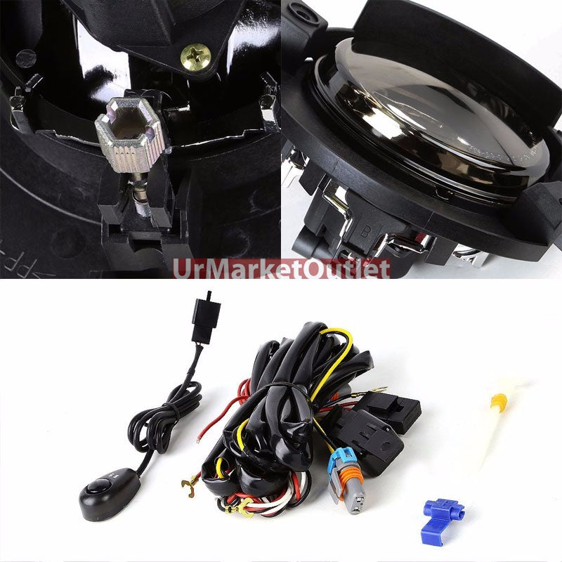 Smoke Lens Chrome Housing Front Fog Light/Lamp Kit For Ford 02-05 Explorer U152