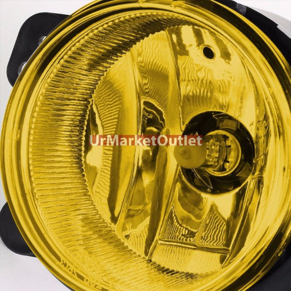 Yellow Lens Front Bumper Fog Light Lamp+Bulb+Switch For Jeep 07-18 Wrangler