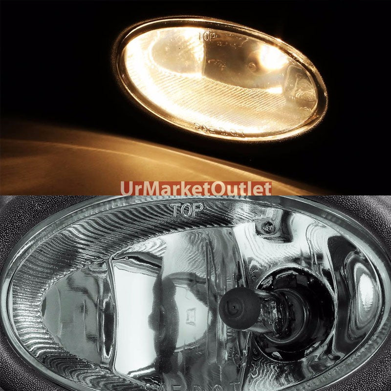 Smoke Lens Chrome Housing Front Bumper Fog Light/Lamp Kit For Honda 06-08 Civic