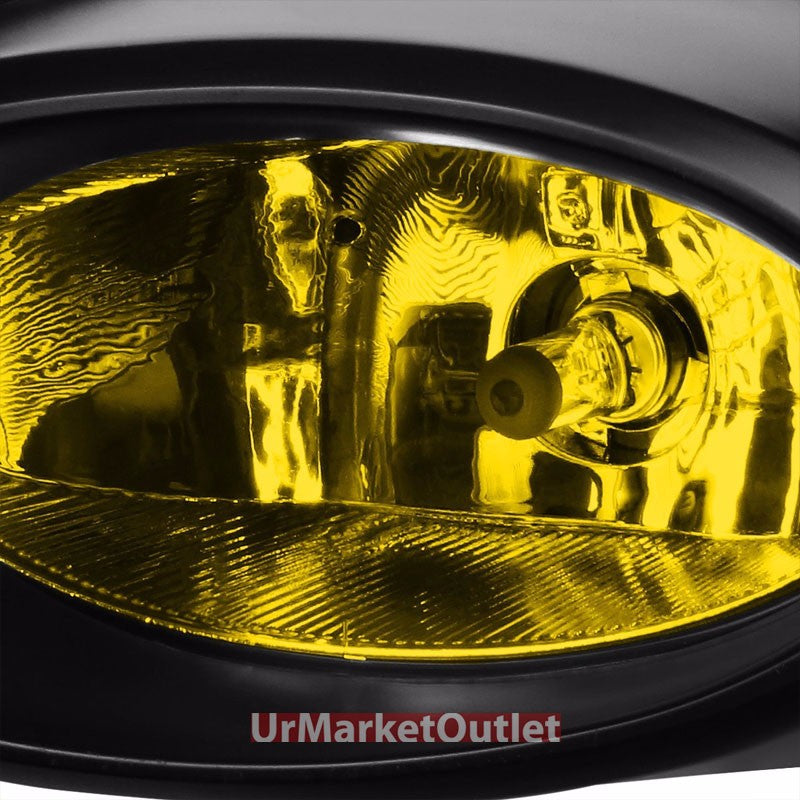 Amber Len Bumper Fog Light Lamp w/Bezel+Bulb+Switch For 09-11 Civic 2DR FG1/2