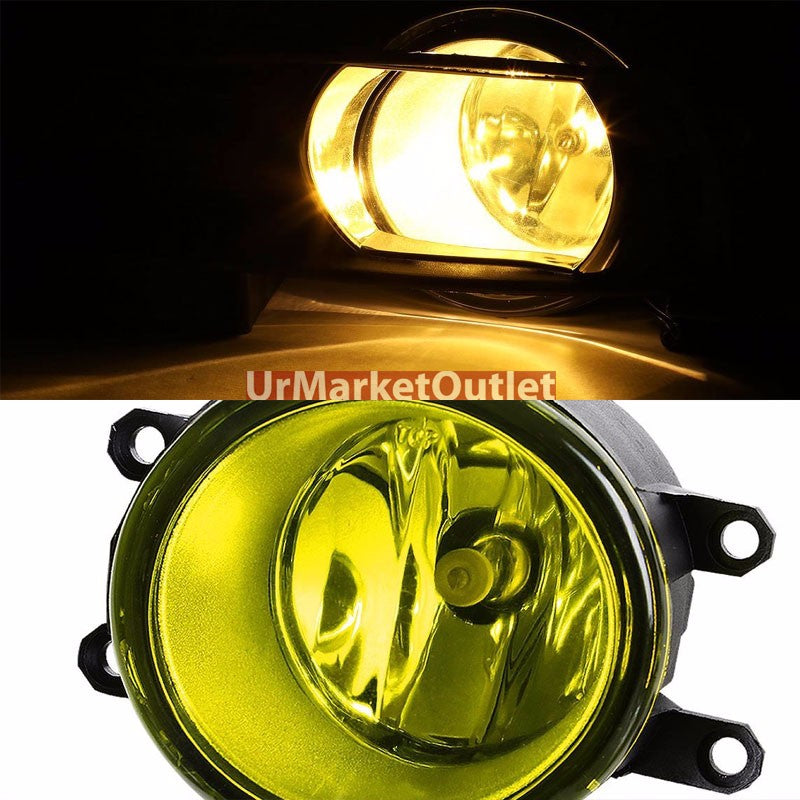 Amber Lens Chrome Housing Front Bumper Fog Light/Lamp For Toyota 07-09 Camry