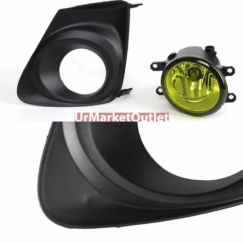 Amber Lens Chrome Housing Front Bumper Fog Light/Lamp For Toyota 11-13 Corolla