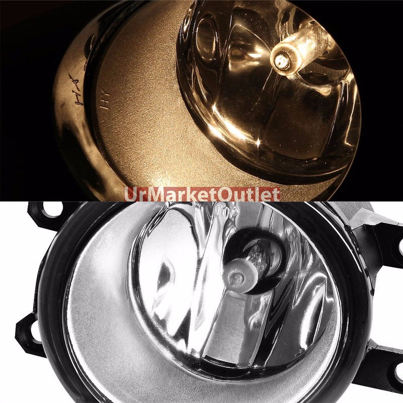 Clear Lens Chrome Housing Front Bumper Fog Light/Lamp For Toyota 11-13 Corolla