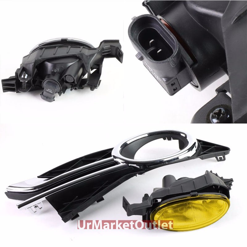 Yellow Amber Len Bumper Fog Light Lamp w/Bezel+Bulb+Switch For 14-16 Odyssey EL5