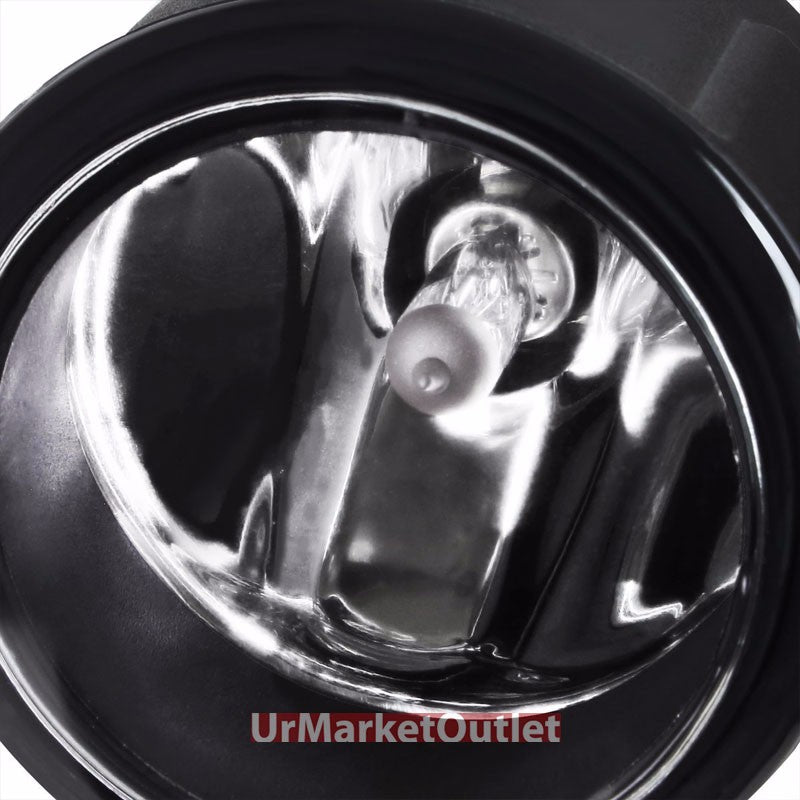 Clear Lens Replacement Bumper Round Fog Light Lamp+Bulb For 06+ Nissan/Infiniti