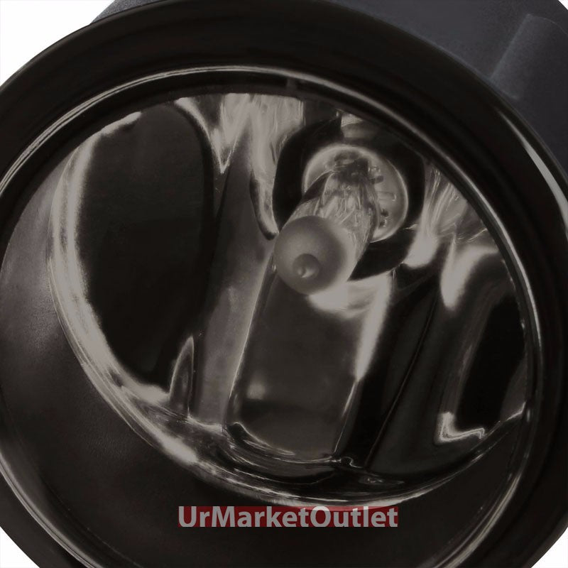 Smoke Lens Replacement Bumper Round Fog Light Lamp+Bulb For 06+ Nissan/Infiniti