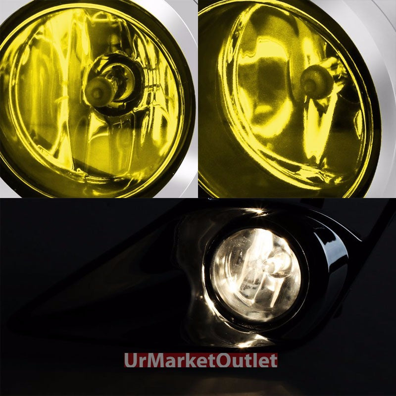 Amber Len Bumper Fog Light Lamp+Black Bezel+Bulb+Switch For 13-16 FRS GT86 FT86