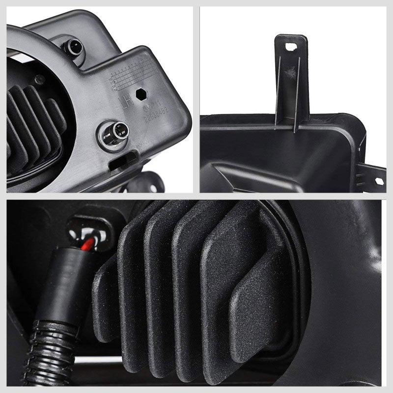 Front Bumper Driving Fog Light Lamp Kit 12V 6000K LED Clear Lens For 15-17 Tahoe