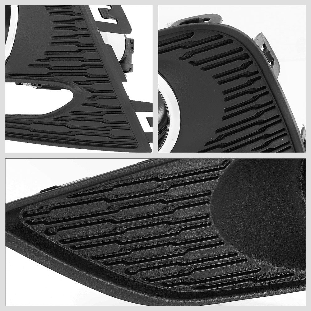 Chrome Housing Projector Fog Light w/Bezel 16-19 Chevrolet Cruze BFC-FOLK-271-CH