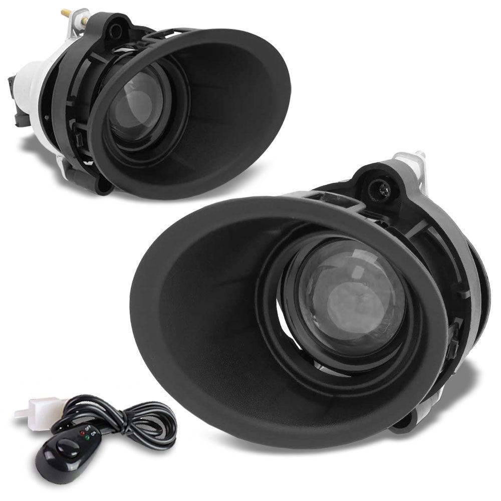 Clear Lens Reflector Bezel Cover Fog Light Kit For 14-15 Camaro LS LT 3.6L
