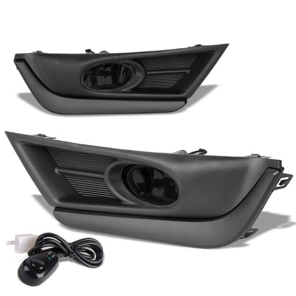 Smoke Lens Front Driving Fog Light Lamp Kit+Bezel+Switch For 17-18 Honda CR-V