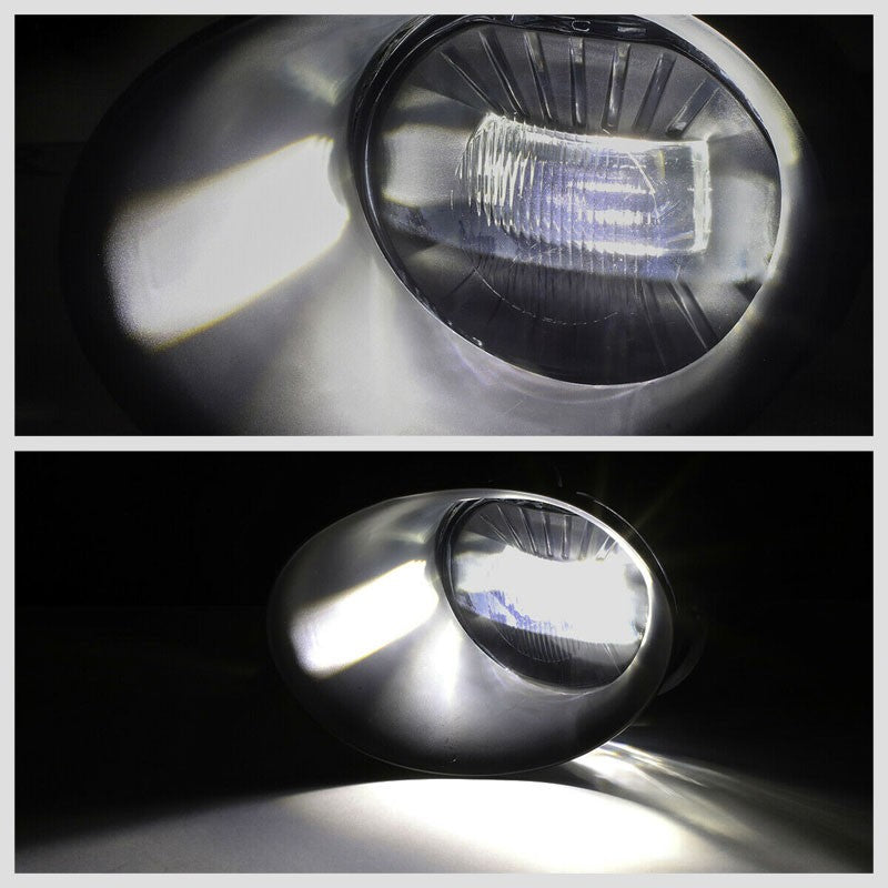Bolt-On Front LED Fog Light Lamp+Bezel/Switch Chrome/Smoke For 02-08 Ram 1500