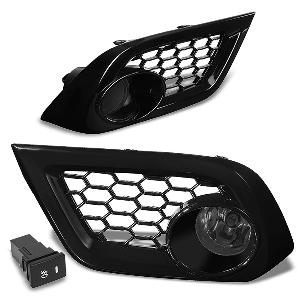 Front Bumper Smoke Lens Fog Light Lamp+Bulbs For 16-18 Scion/Toyota Corolla iM