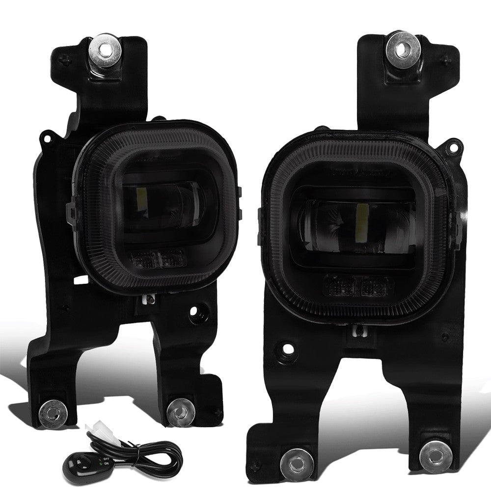 Front Bumper Replace Left/Right LED Fog Light w/Switch For 08-10 F-350 SD