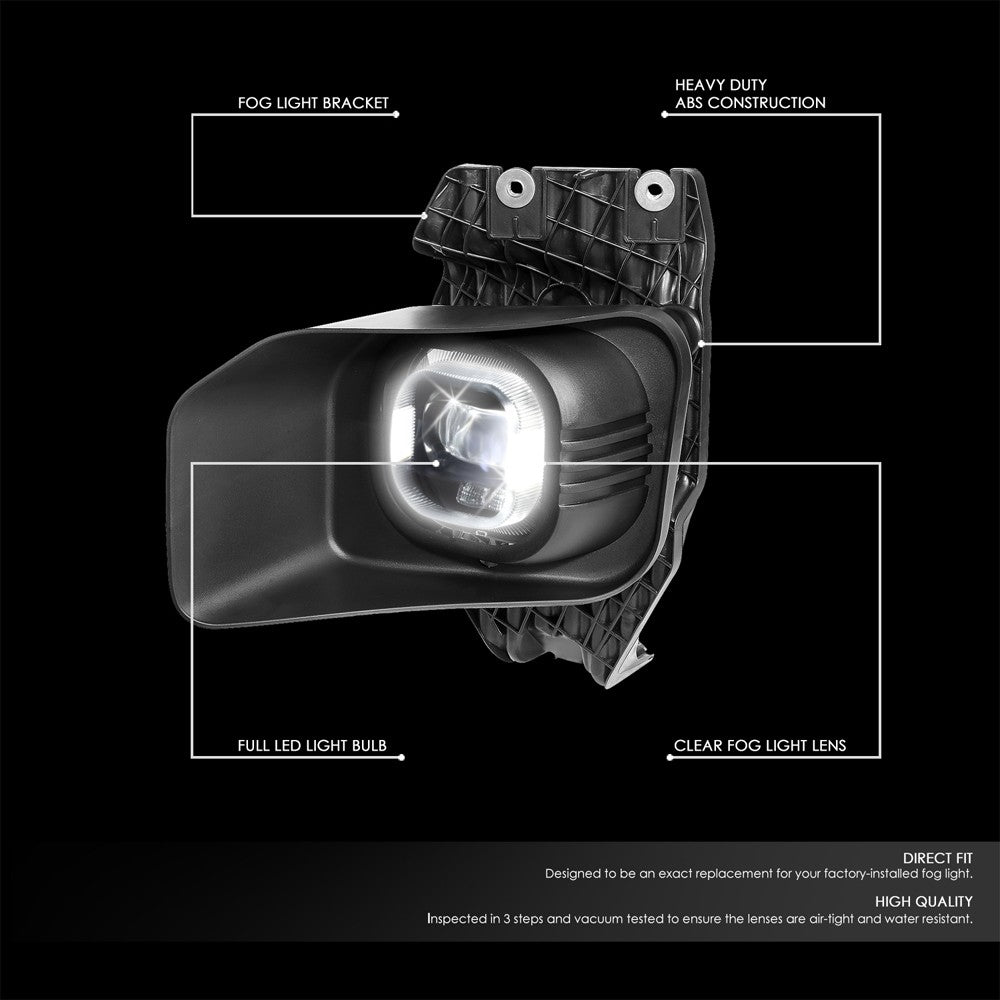 Front Bumper Replace Left/Right LED Fog Light Bulb w/Switch For 11-16 F-250 SD
